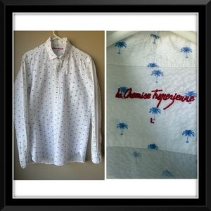 La Chemise Tropezienne Saint Tropez Palm Tree Cotton Shirt